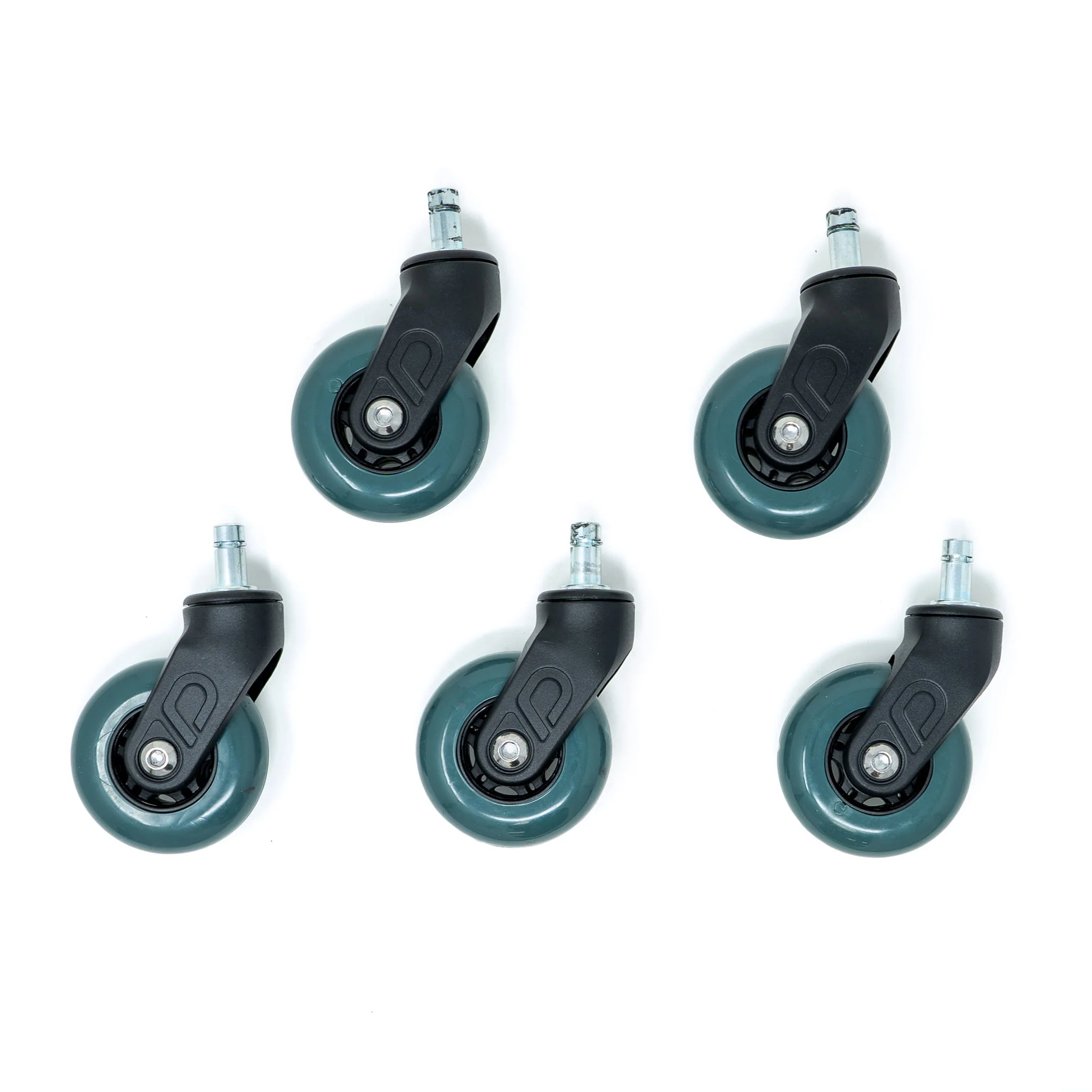 Roller Blade Style Premium Office Chair Casters - Smooth & Floor-Safe - Image 3