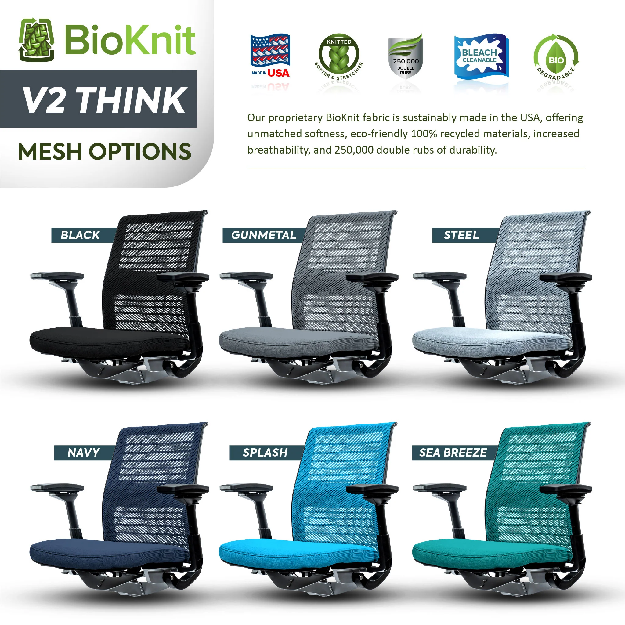 Steelcase V2 Think Ergonomic Office Chair - Remanufactured by Crandall - Image 6
